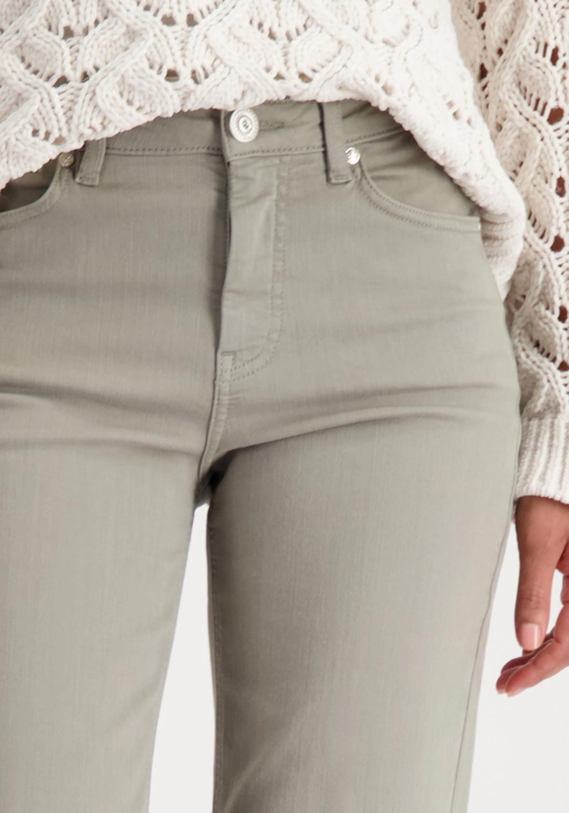 Monari Straight Leg Jeans, Green
