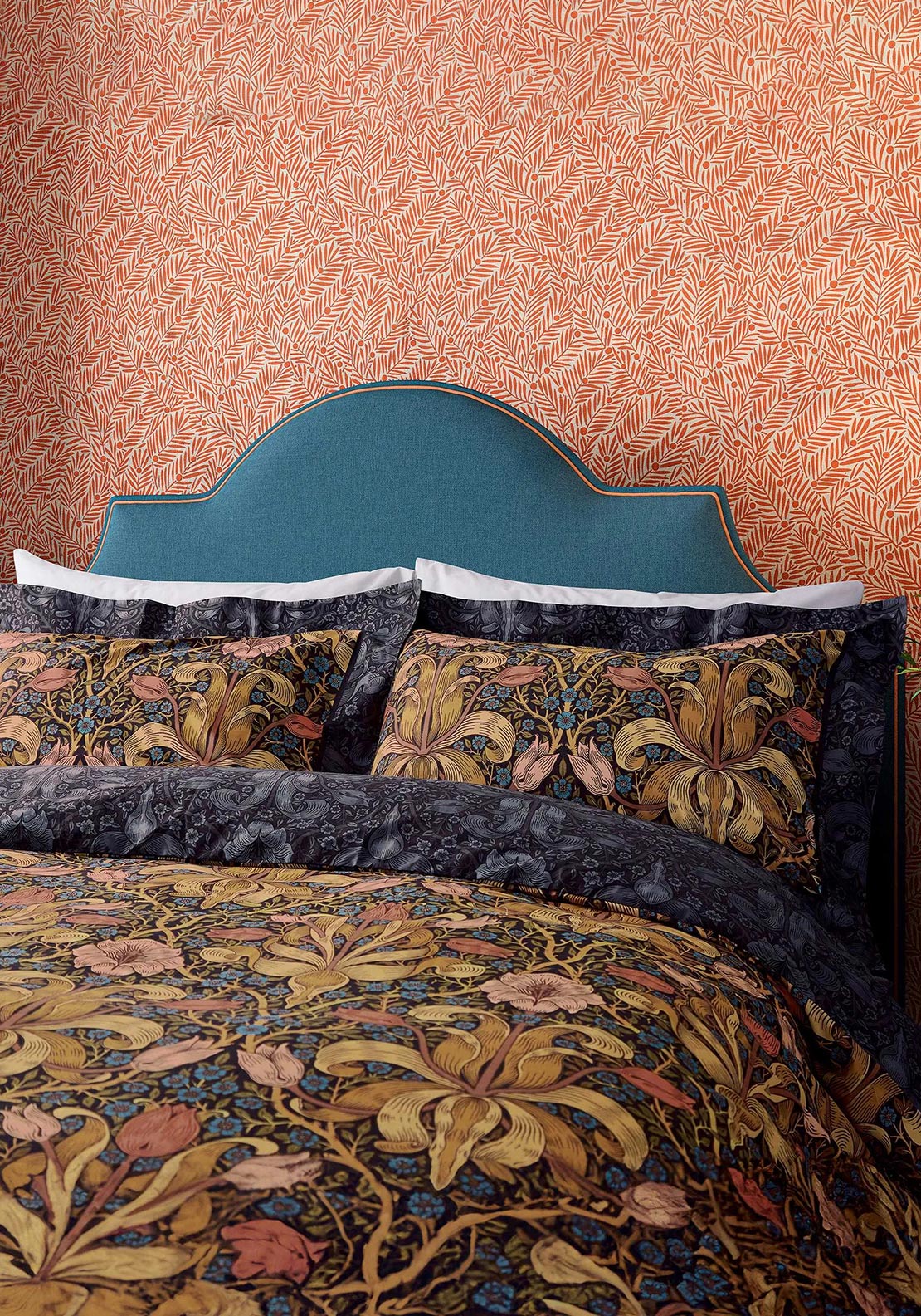 Morris & Co Spring Thicket Duvet Cover Set, Navy