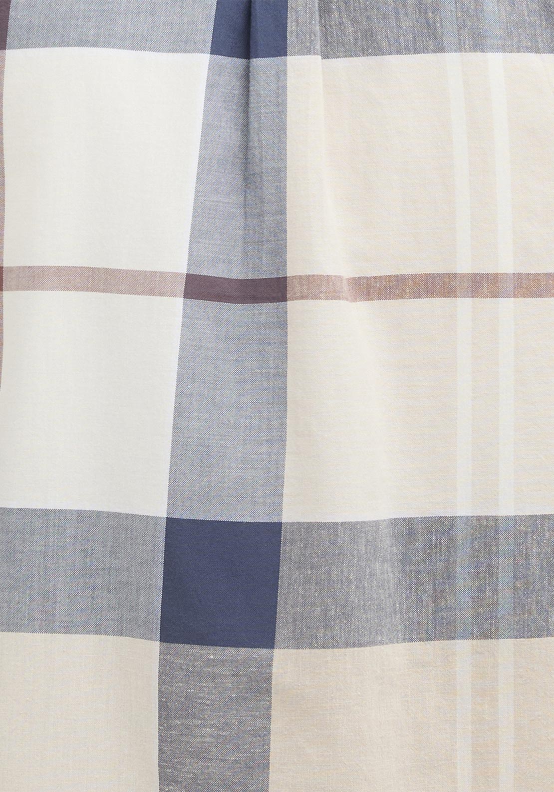 Barbour Men’s Douglas Tailored Shirt, Navy & Beige Multi
