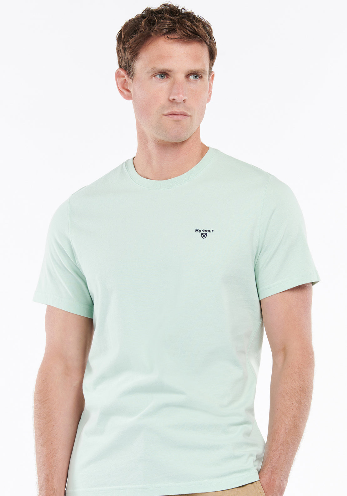 Barbour Men’s Essential Sports T-Shirt, Dusty Mint