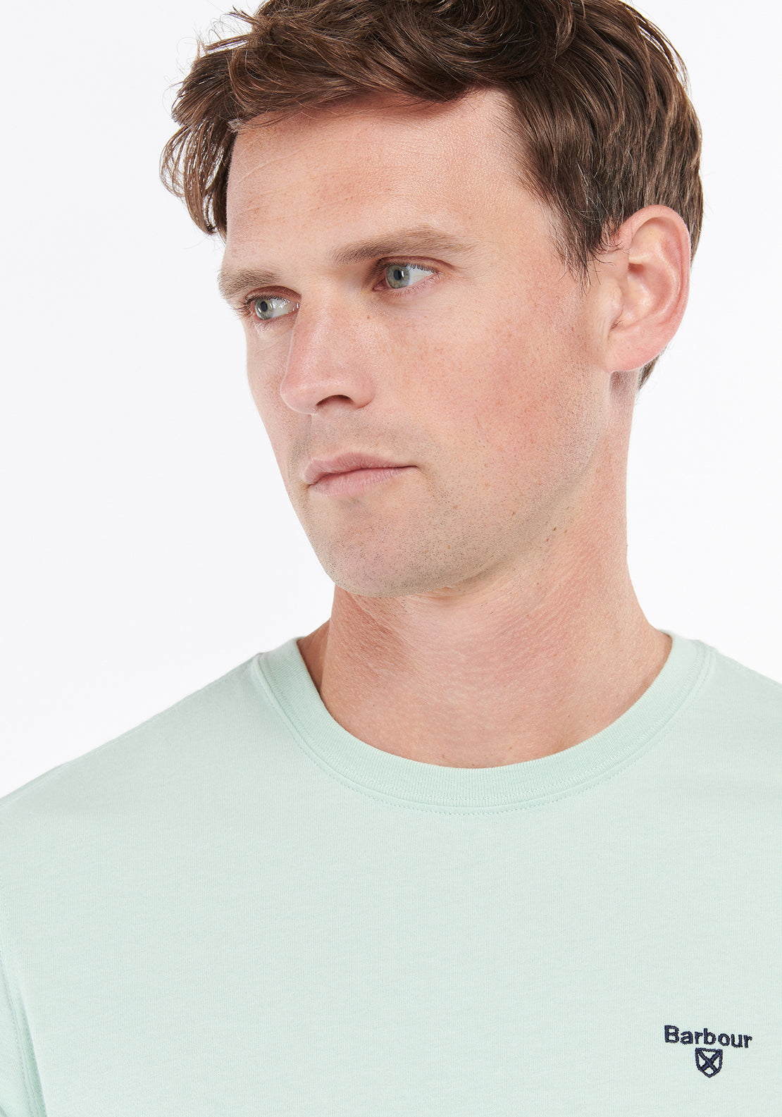 Barbour Men’s Essential Sports T-Shirt, Dusty Mint