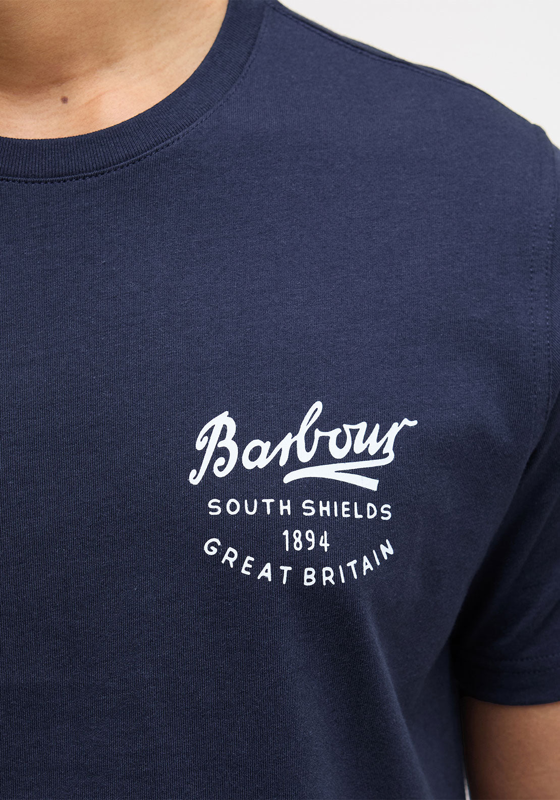 Barbour Men’s Script Graphic T-Shirt, Navy