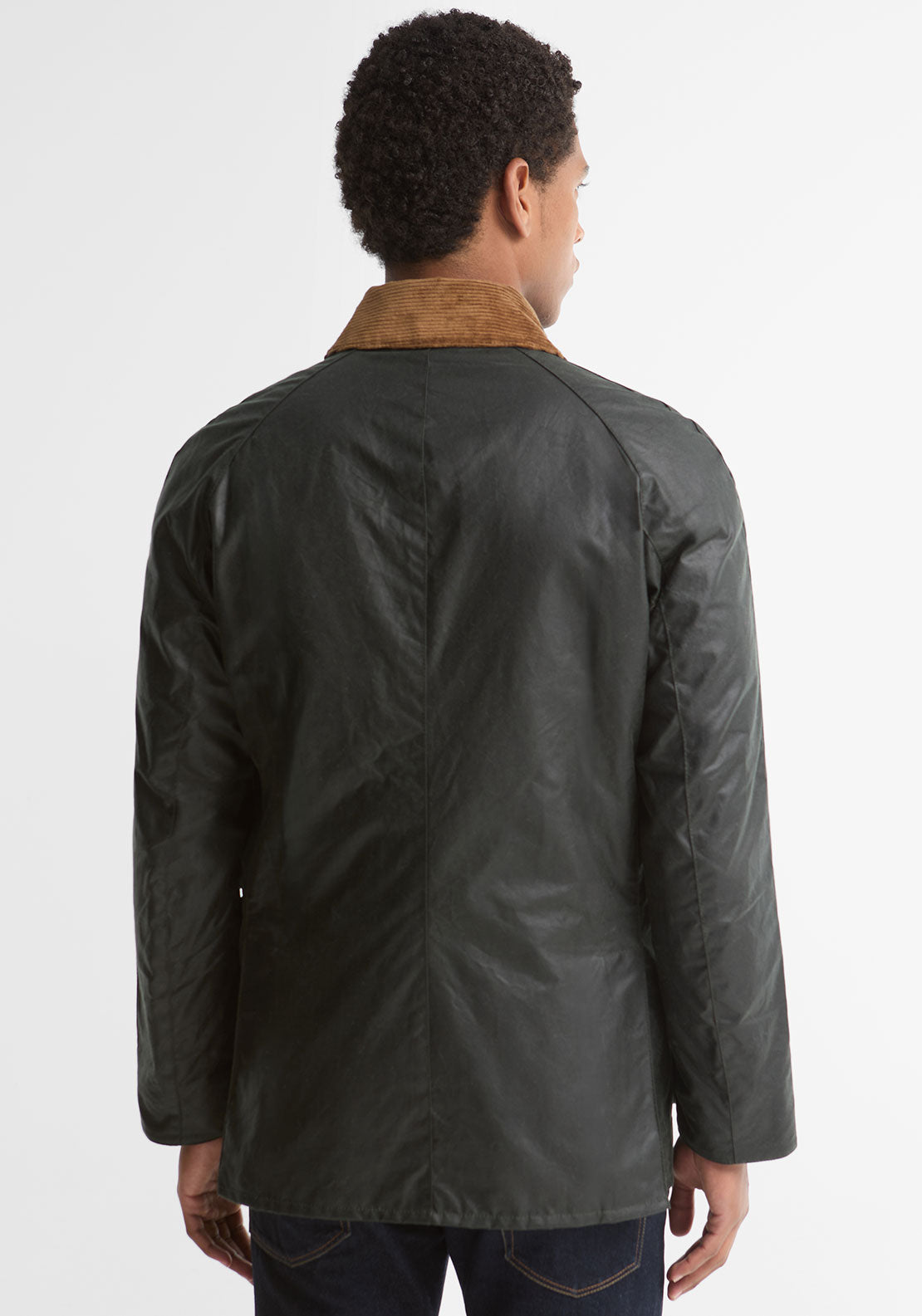 Barbour Men’s Festive Ashby Wax Jacket, Evergreen