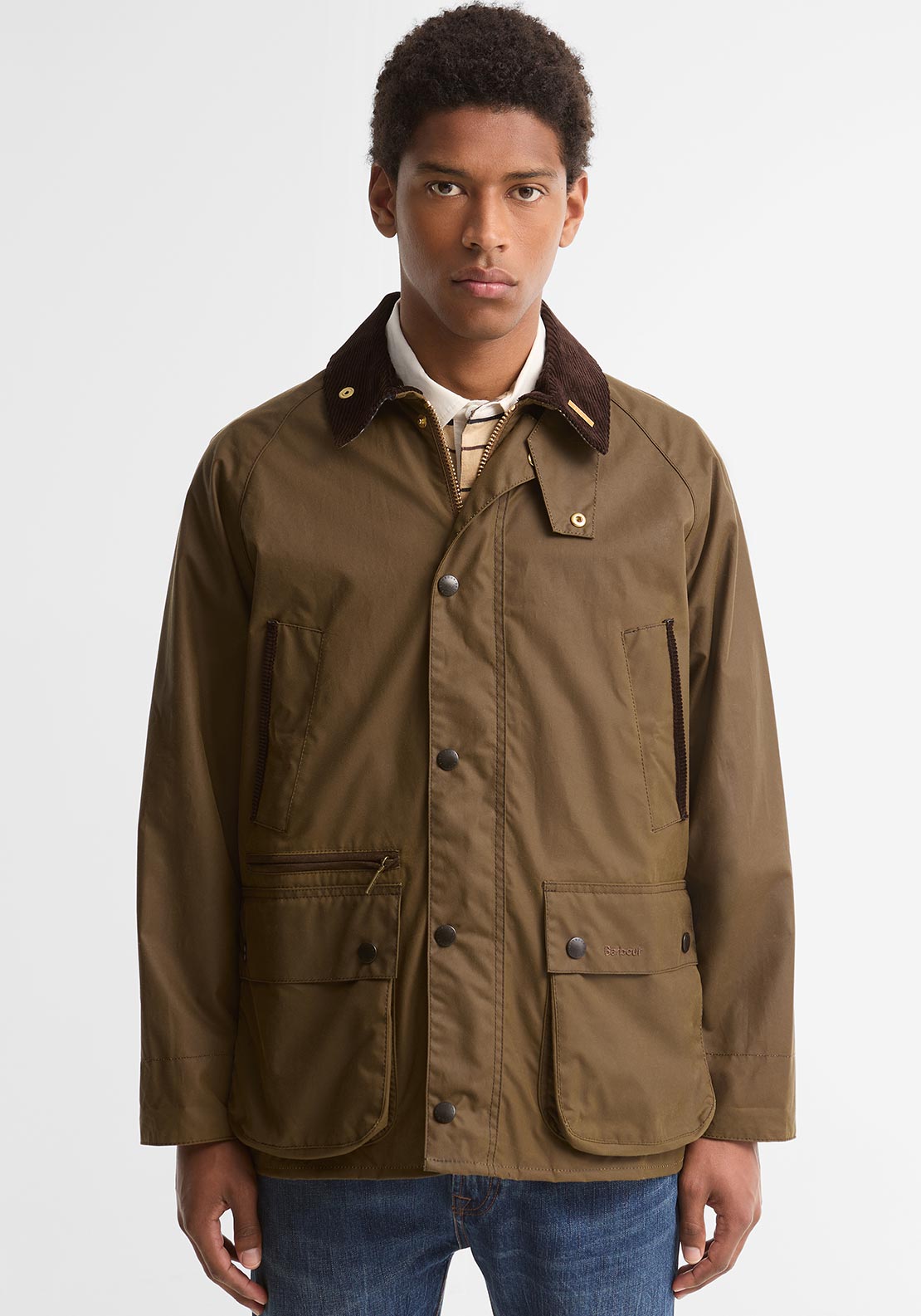 Barbour Men's Icons Beadle Wax Jacket, Brown - McElhinneys