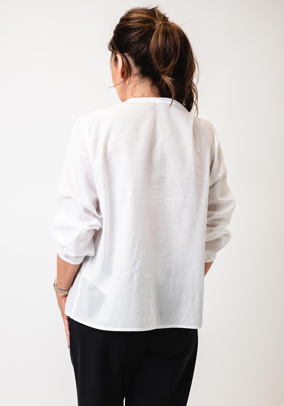 Monari Embellished Lightweight Blouse, White