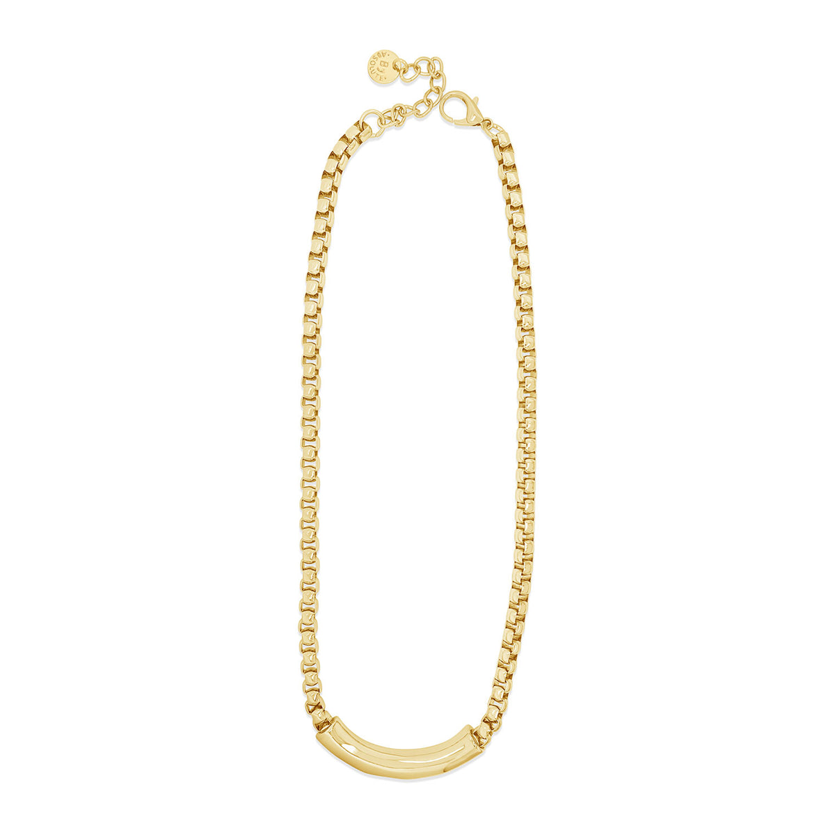 Absolute Box Chain Necklace, Gold