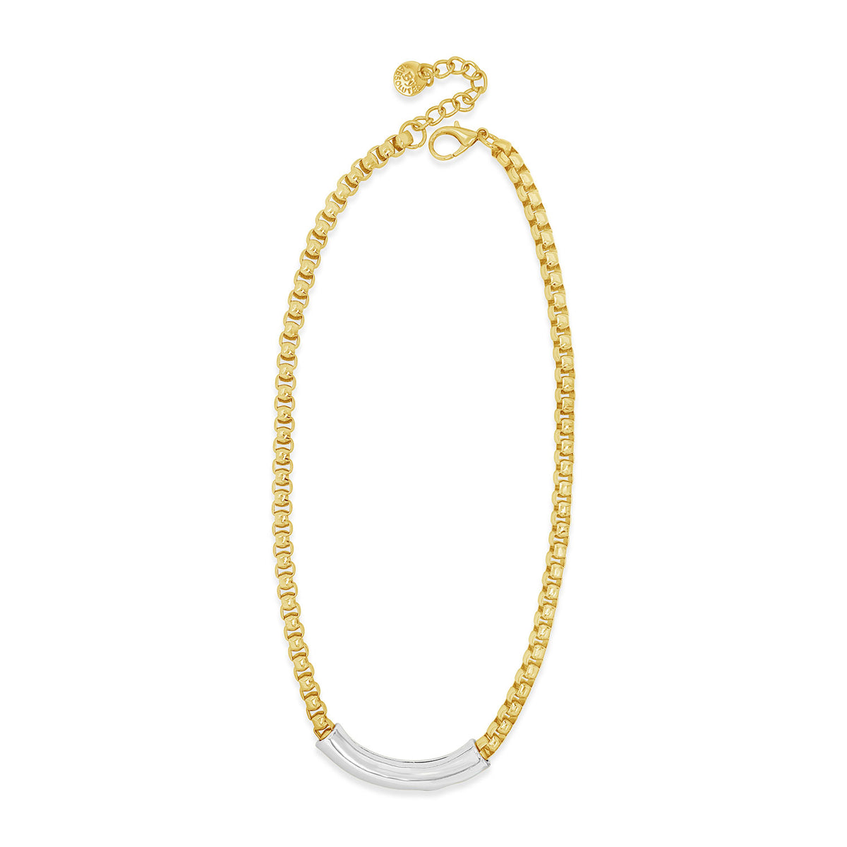 Absolute Box Chain Necklace, Gold & Silver