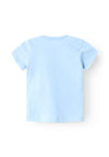 Name It Baby Girl Hyria Short Sleeve Top, Chambray Blue