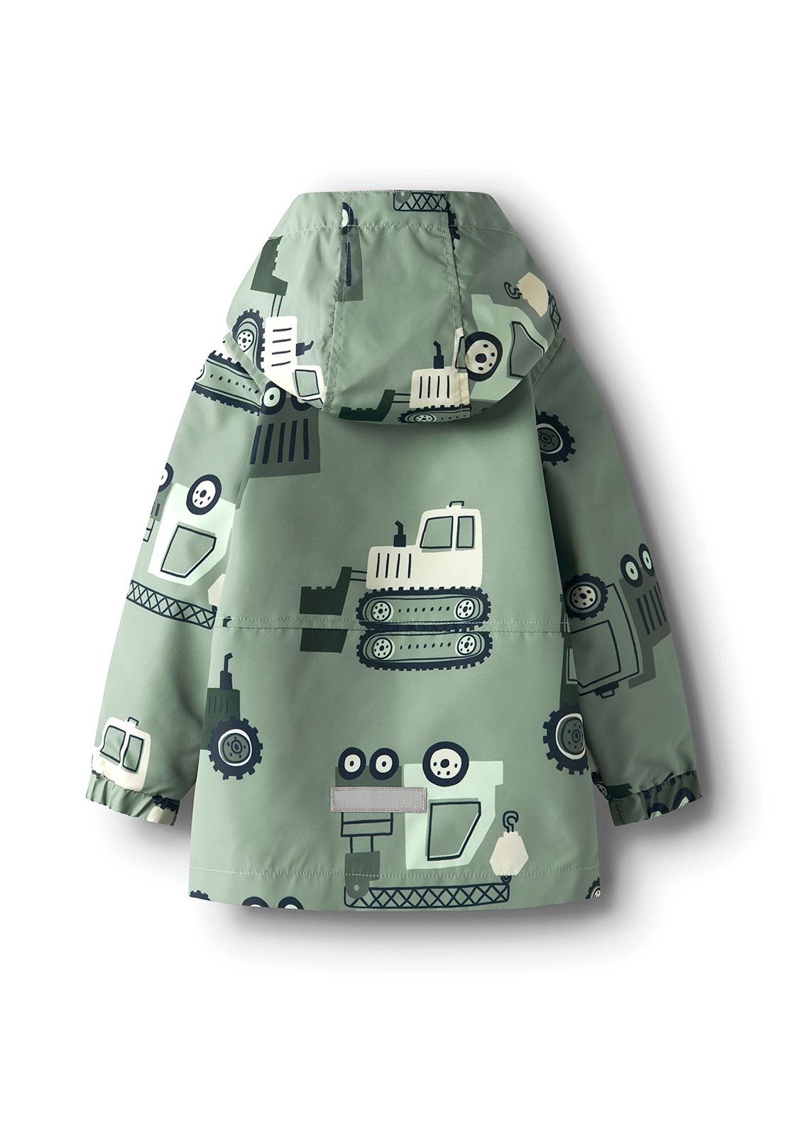 Name It Mini Boy Max Tractor Long Sleeve Jacket, Green