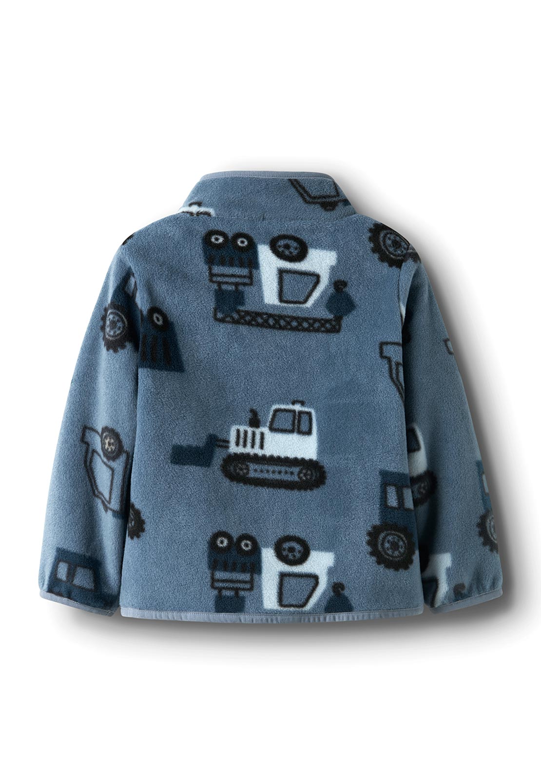 Name It Mini Boy Meeko Print Fleece Jacket, Grey