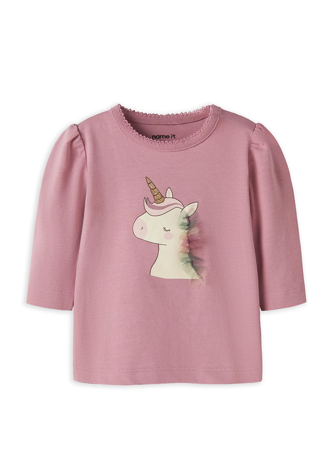 Name It Baby Girl Lotta Long Sleeve Top, Pink