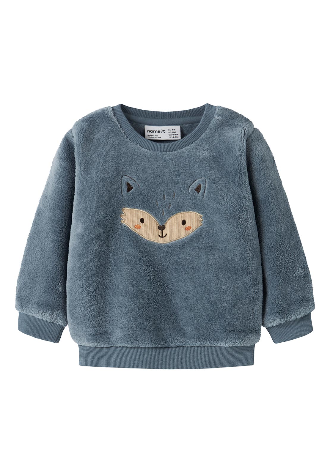 Name It Baby Boy Oliwer Long Sleeve Fleece, Blue