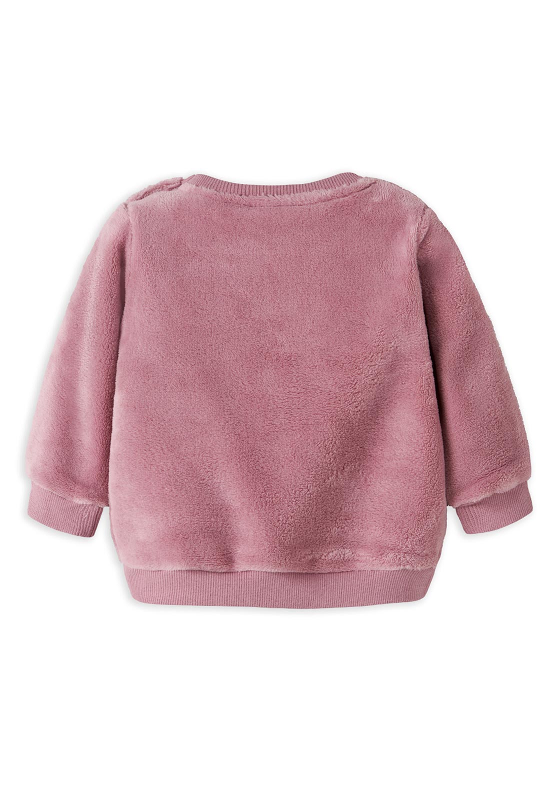 Name It Baby Girl Olivine Fleece Sweater, Pink