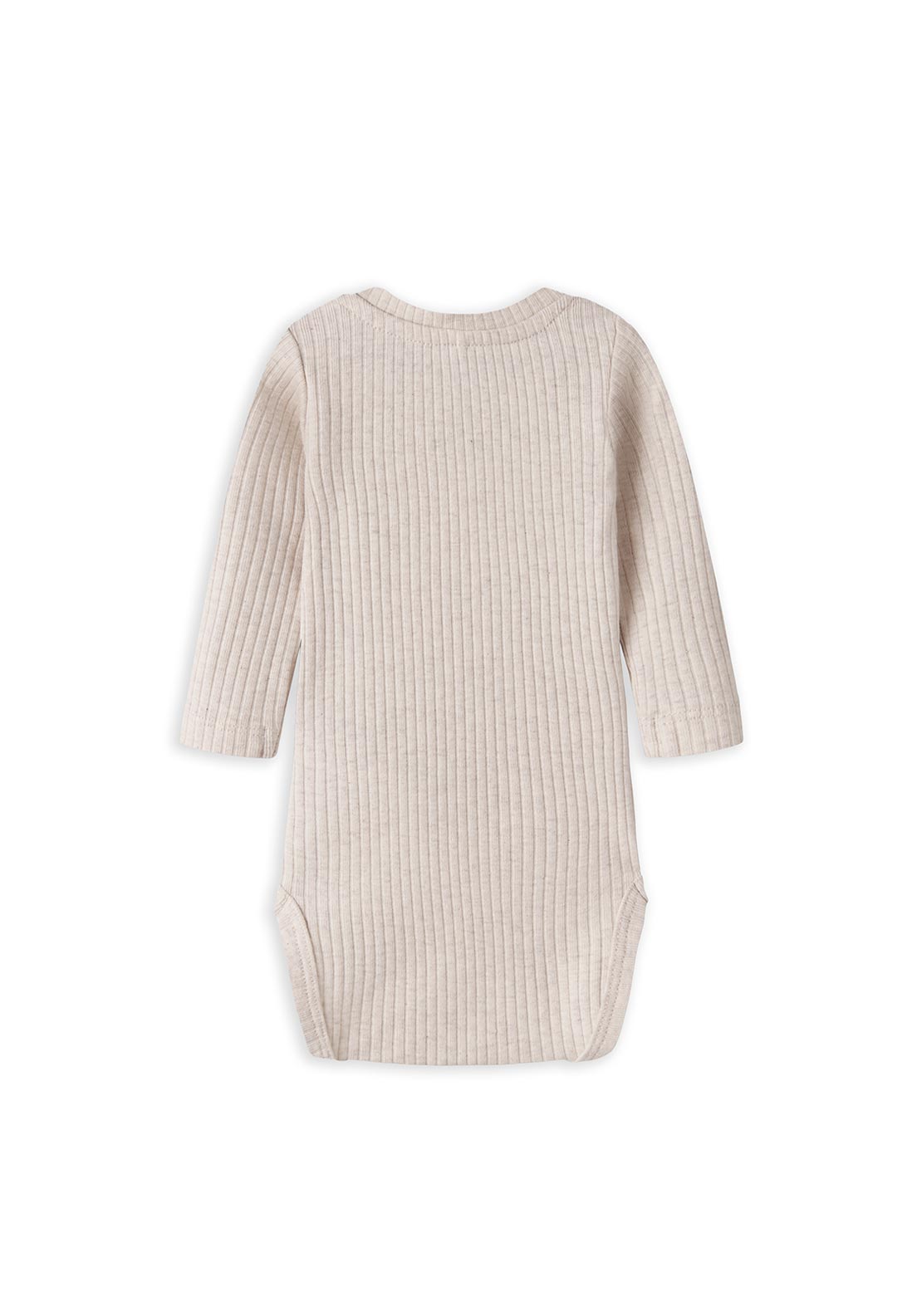 Name It Baby Boy Milias Long Sleeve Bodysuit, Beige