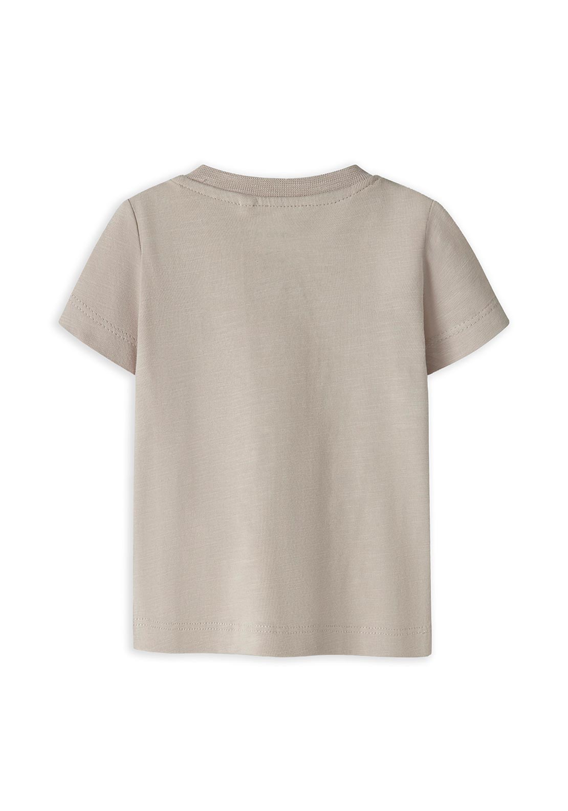 Name It Baby Boy Hole Giraffe Short Sleeve Tee, Beige