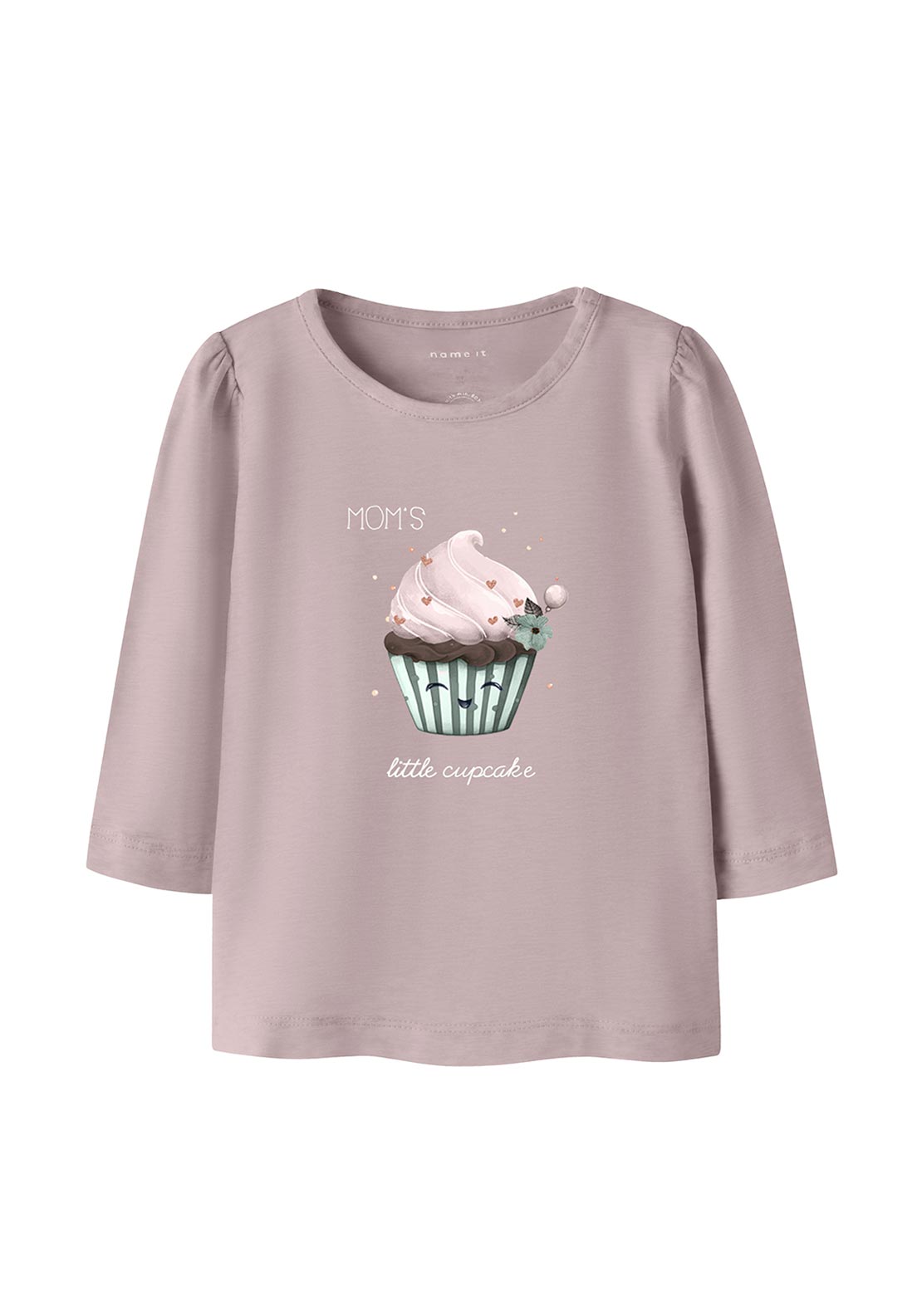 Name It Baby Girl Nu Cupcake Long Sleeve Top, Purple