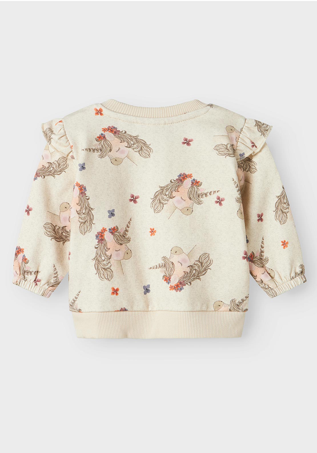 Name It Baby Girl Noise Long Sleeve Sweater, Beige