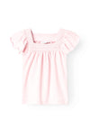Name It Mini Girl Hayi Short Sleeve Top, Parfait Pink