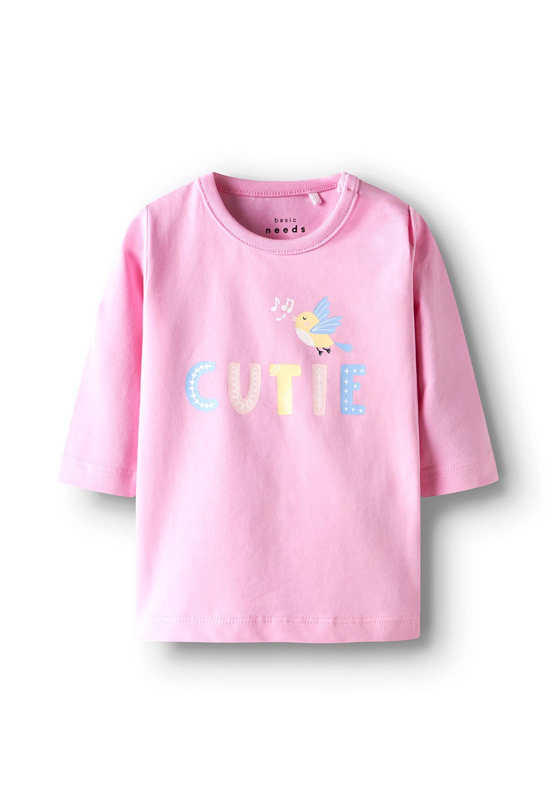 Name It Baby Girl Vubie Long Sleeve Top, Pink Frosting