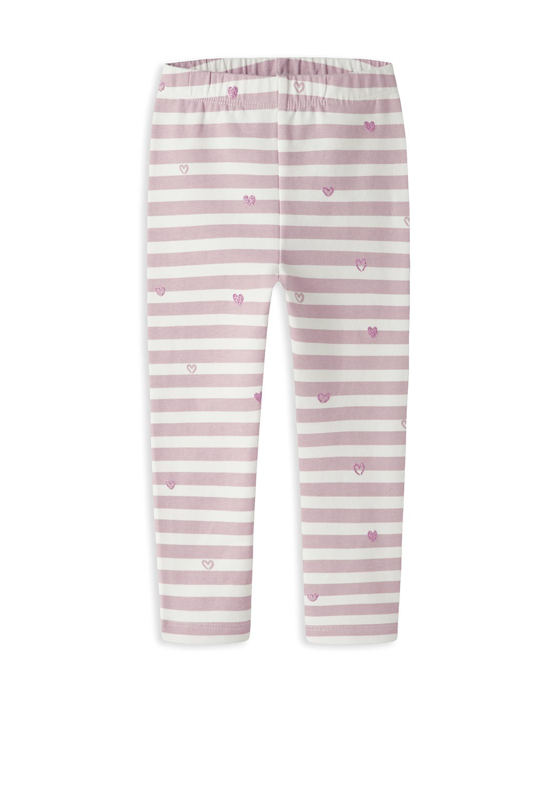 Name It Mini Girl Davina Stripe Legging, Pink