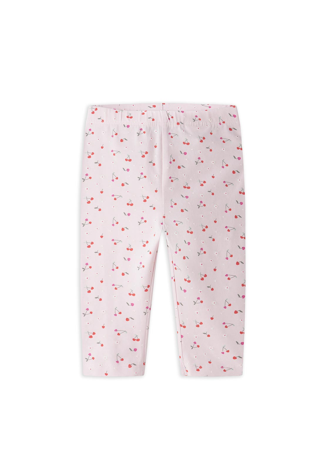 Name It Mini Girl Vivian Floral & Cherry Capri Legging, Pink