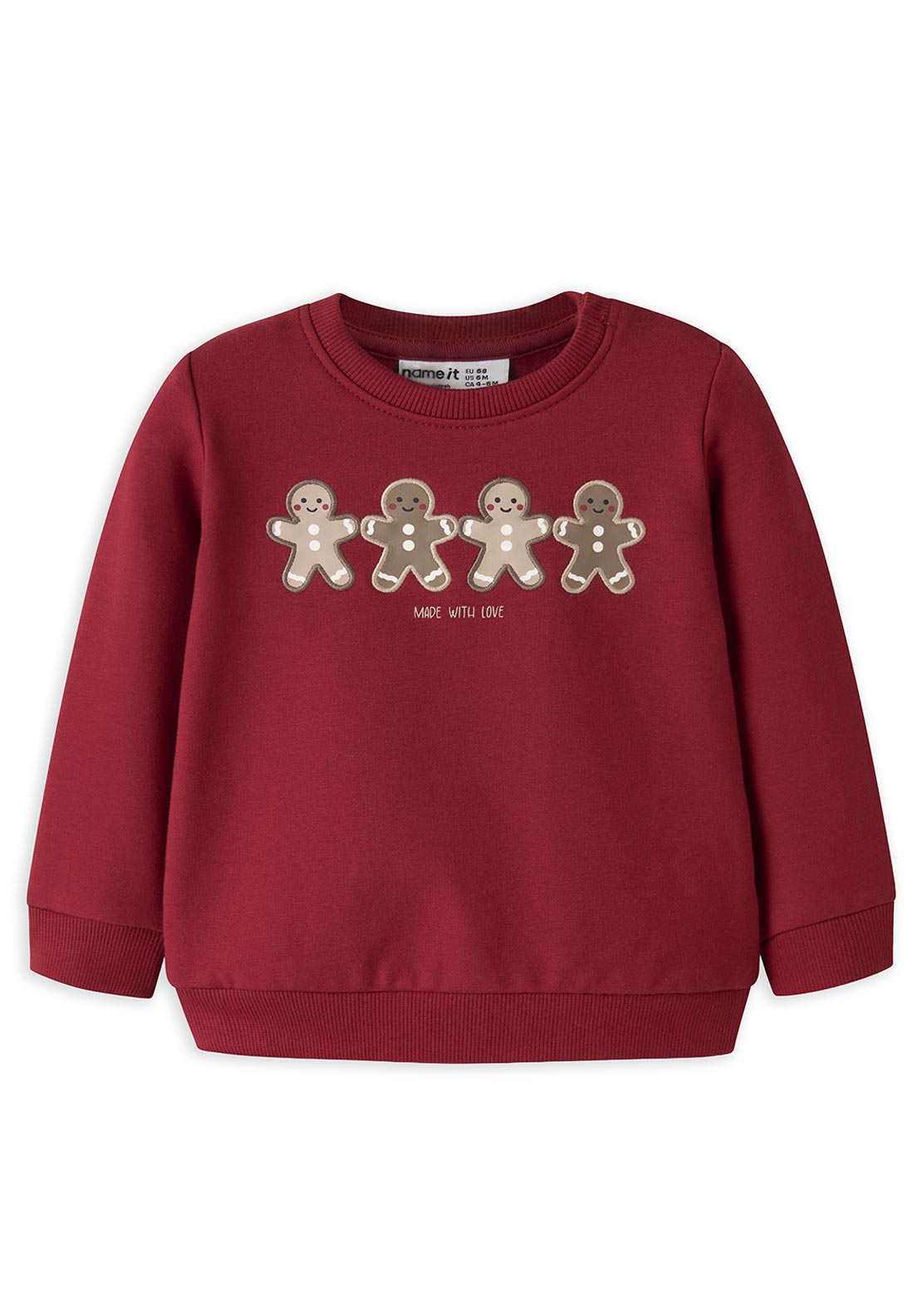 Name It Baby Boy Rular Long Sleeve Sweater, Red