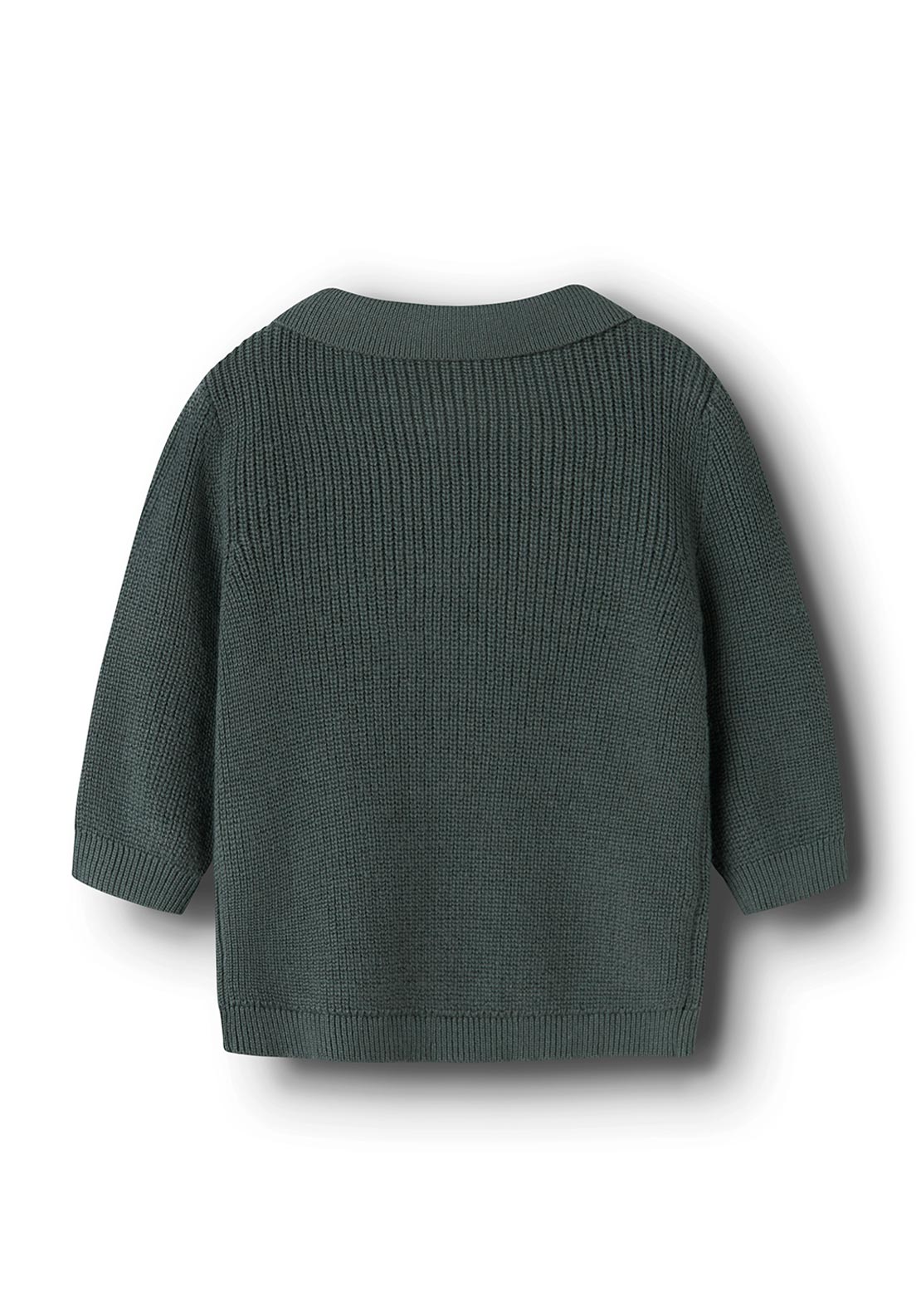 Name It Baby Boy Tant Long Sleeve Polo, Green