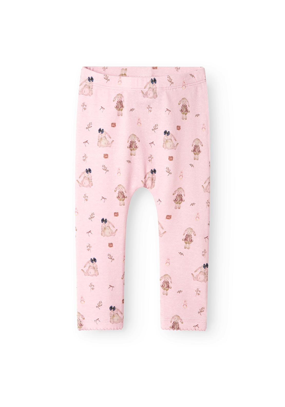 Name It Baby Girl Rabbit Print Legging, Corsage Pink