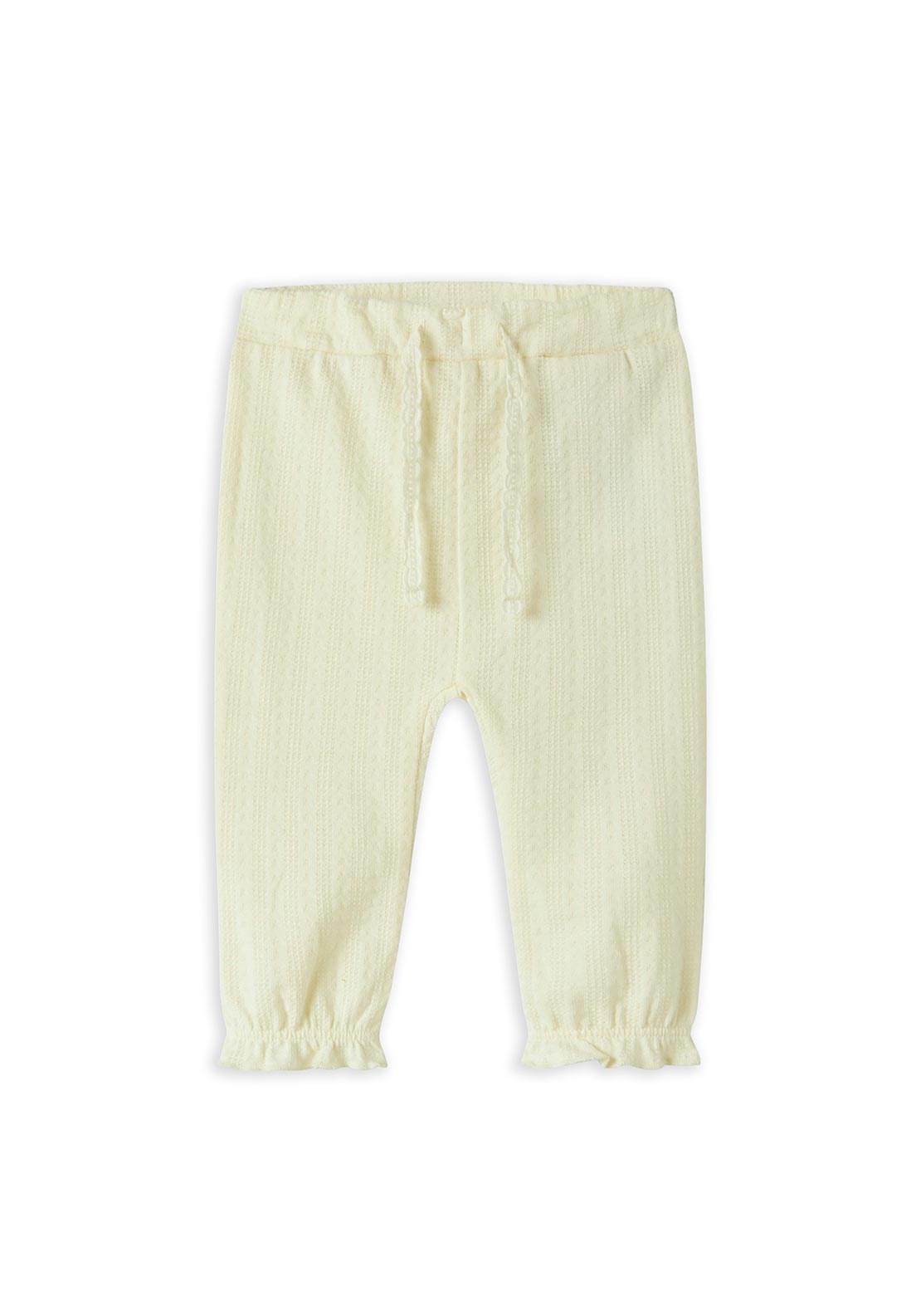 Name It Baby Girl Frill Cuff Trouser, Yellow
