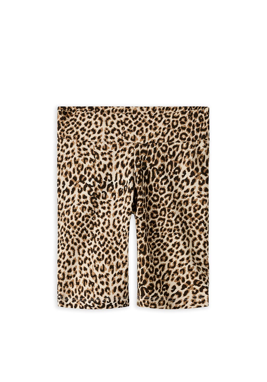 Name It Kid Girl Animal Print Bicycle Short, Brown