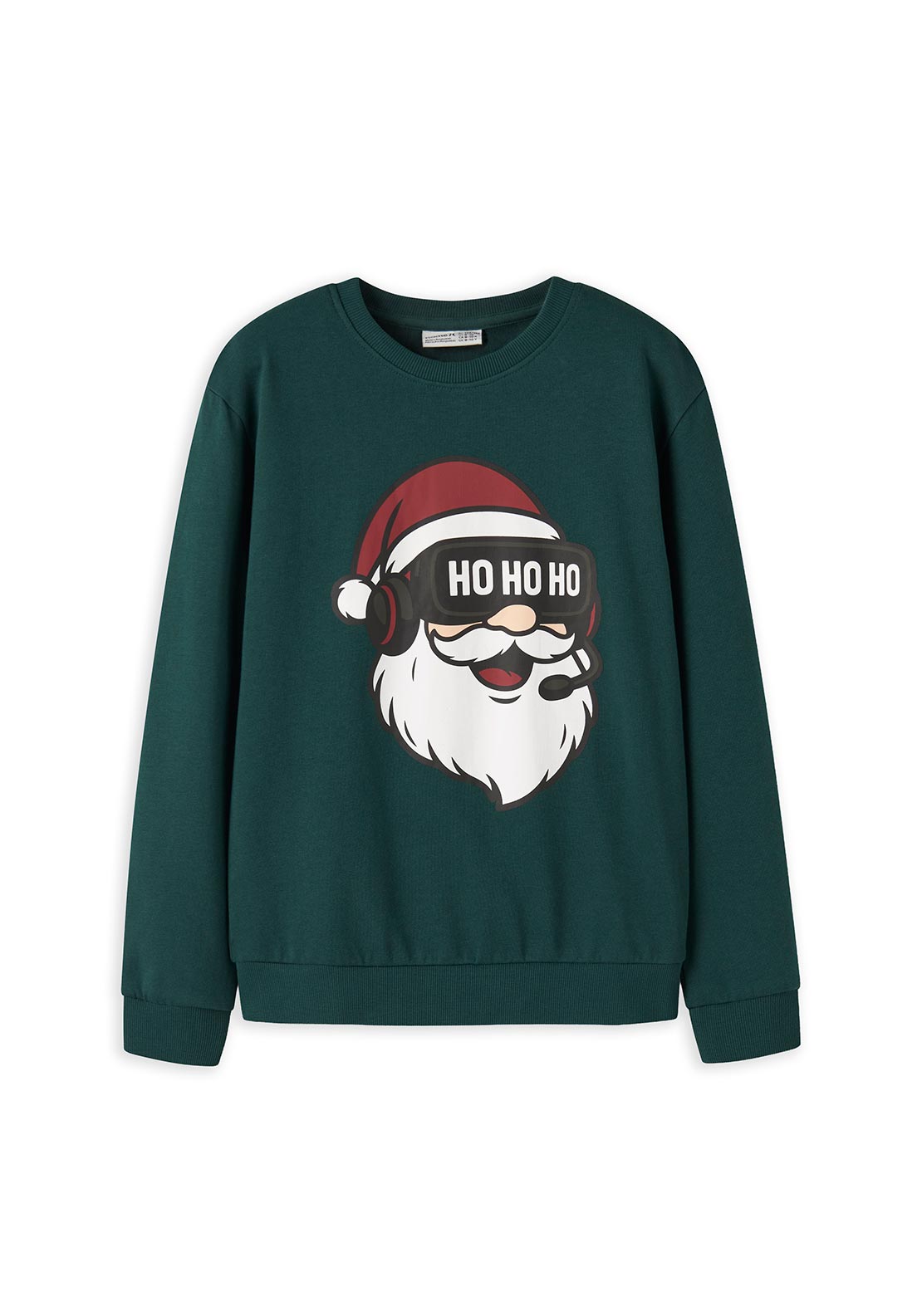 Name It Kid Boy Voluf Santa Long Sleeve Sweater, Green