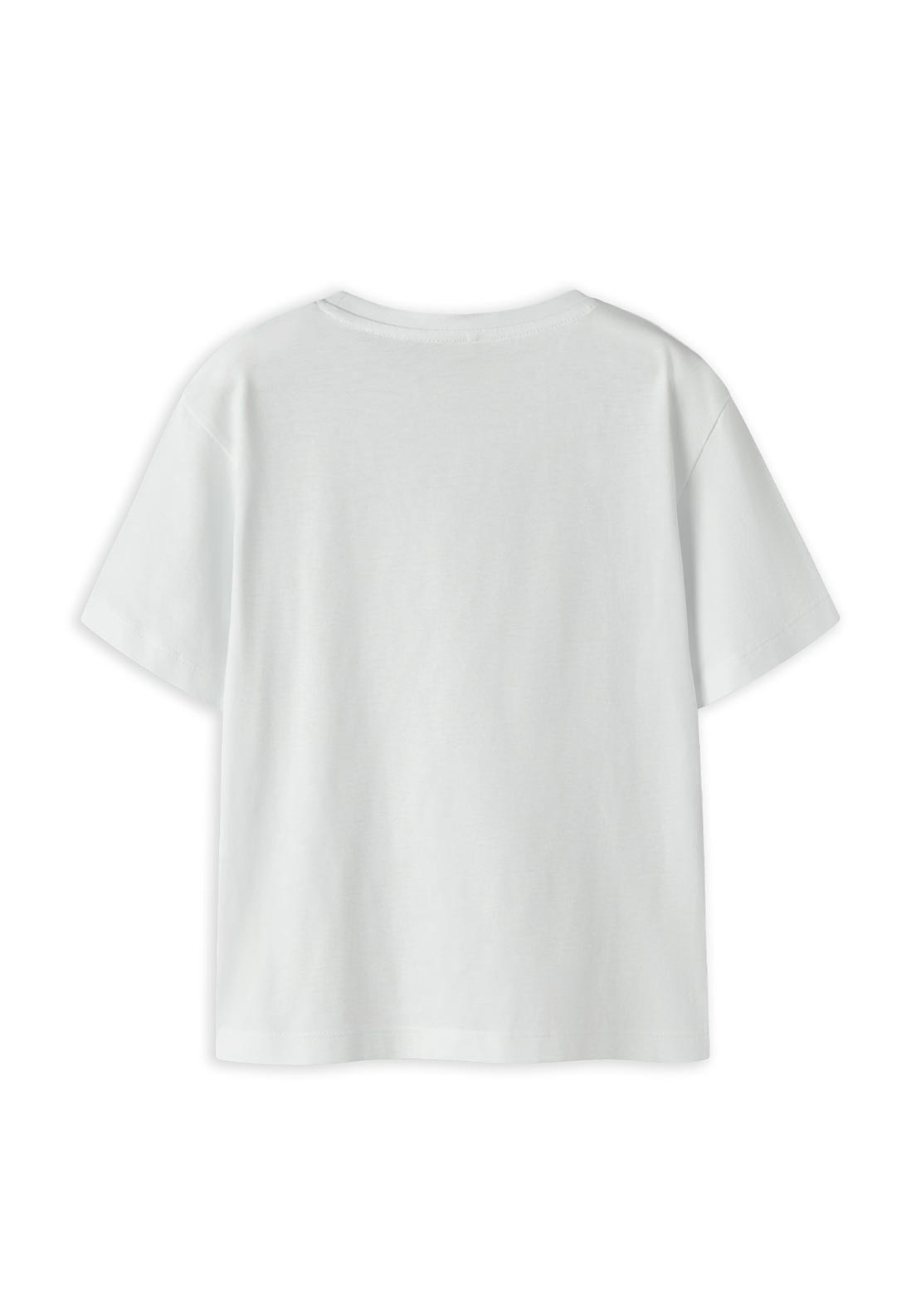 Name It Kid Girl Fahiraz Heart Short Sleeve Tee, White