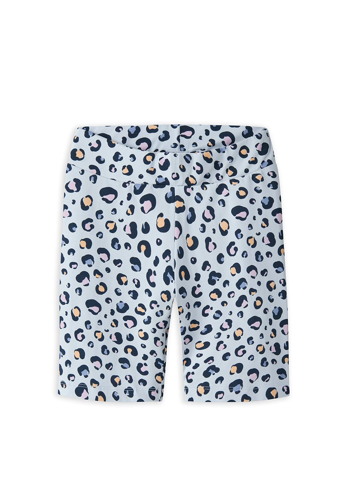 Name It Kid Girl Animal Print Biker Short, Blue Multi