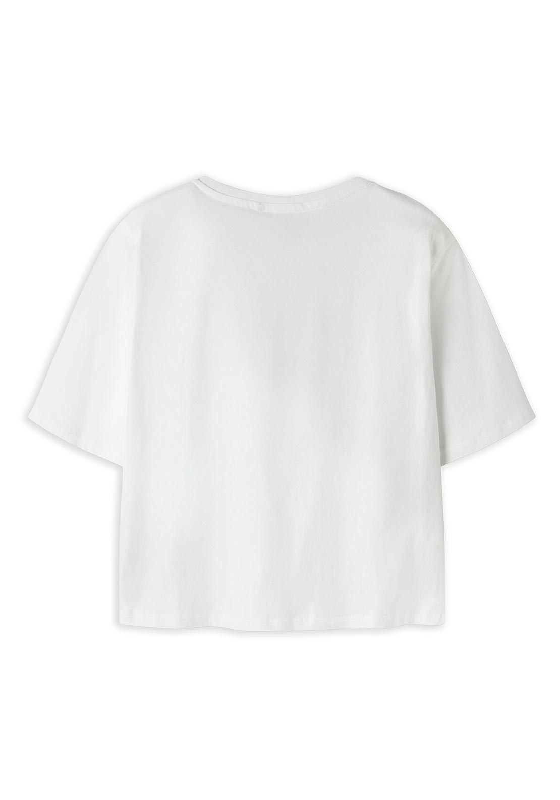 Name It Kid Girl Farinaz Lemon Short Sleeve Tee, White