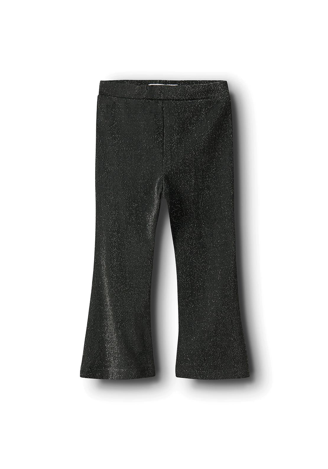 Name It Mini Girl Roisin Glitter Flare Trouser, Black