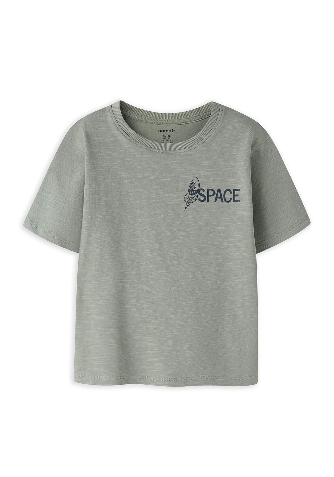 Name It Mini Boy Dib Space Short Sleeve Tee, Green