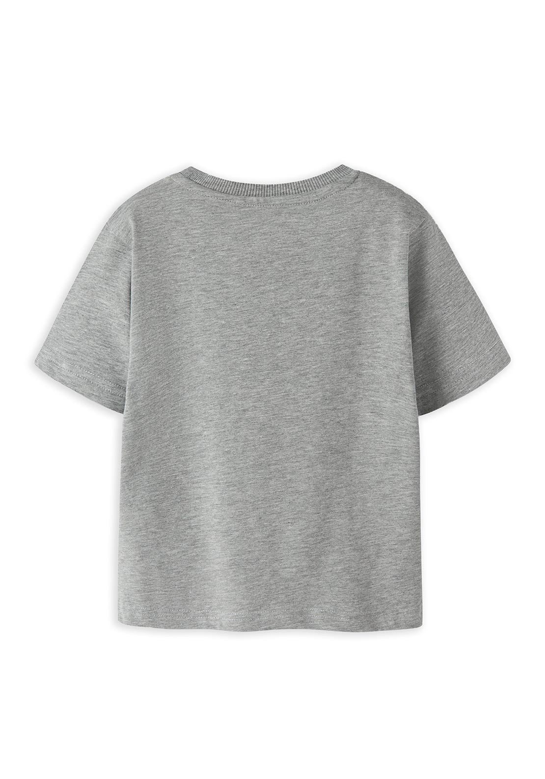 Name It Mini Boy Difus Space Teddy Short Sleeve Tee, Grey