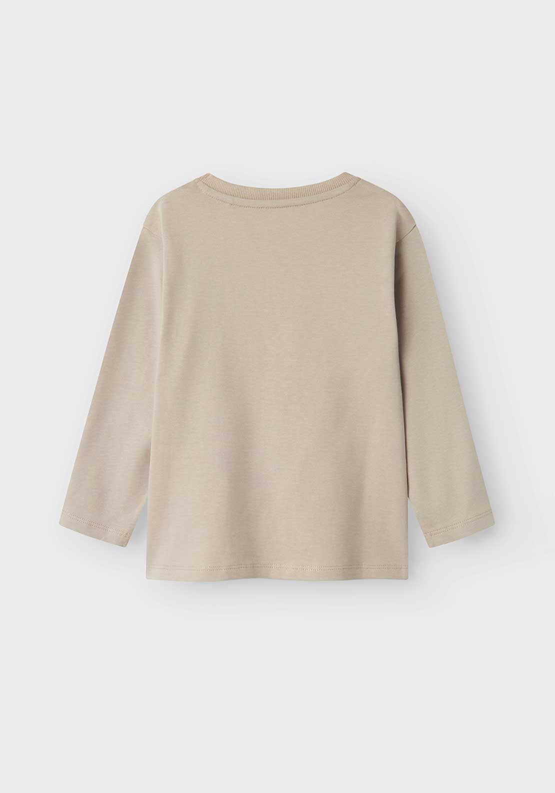 Name It Mini Boy Barry Long Sleeve Top, Pure Cashmere
