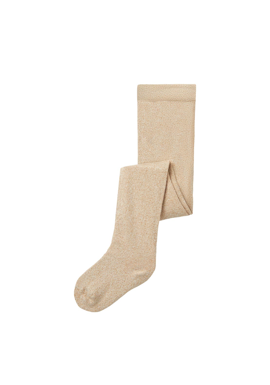 Name It Mini Girl Rosie Glitter Tights, Frosted Almond