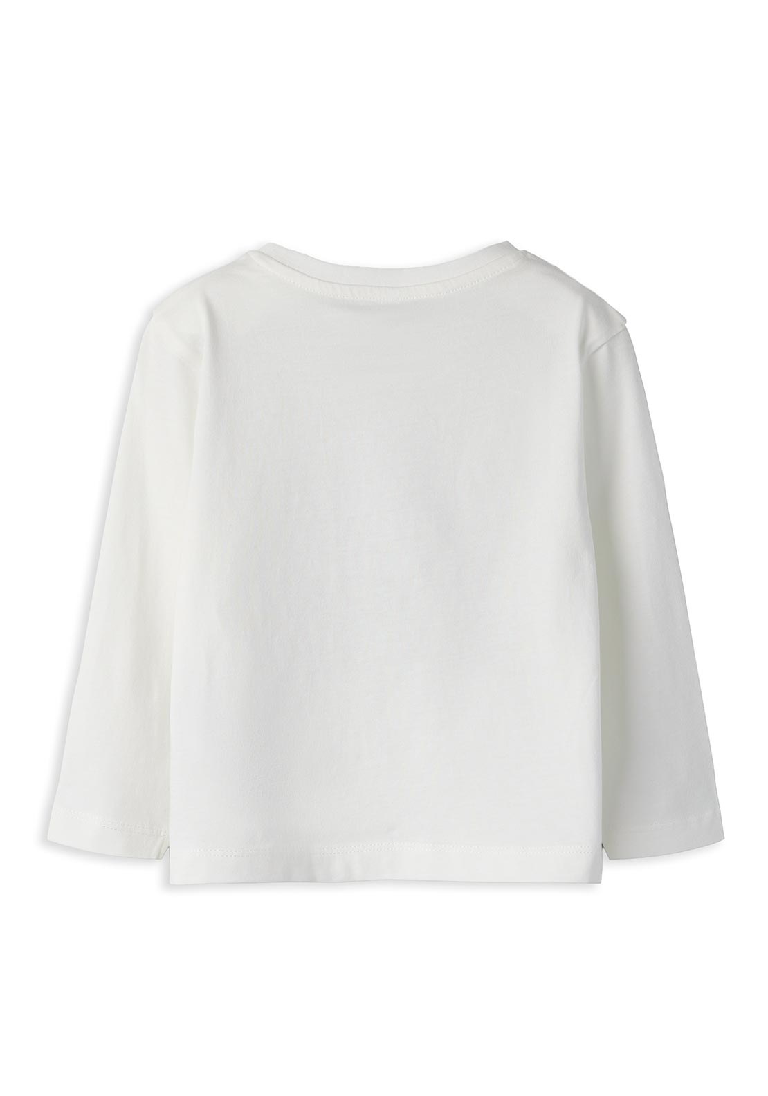 Name It Mini Girl Votea Unicorn Long Sleeve Top, Off White