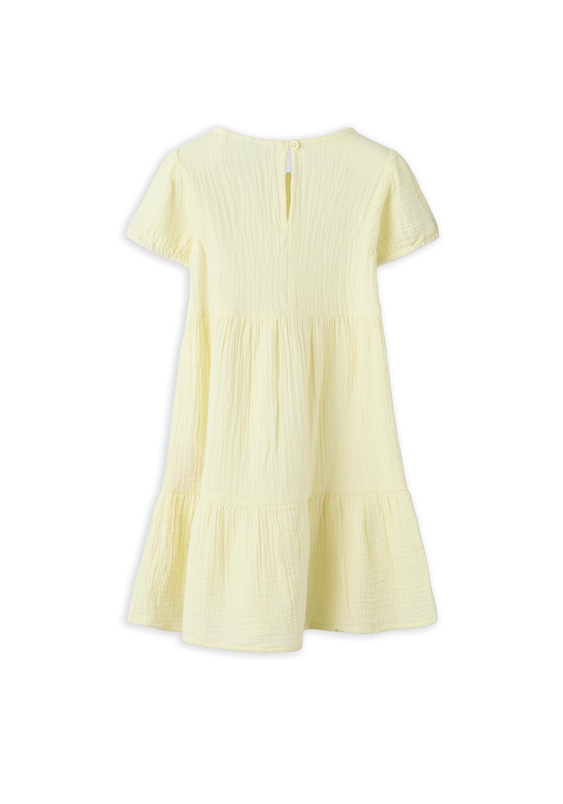 Name It Mini Girl Jasmin Short Sleeve Dress, Yellow