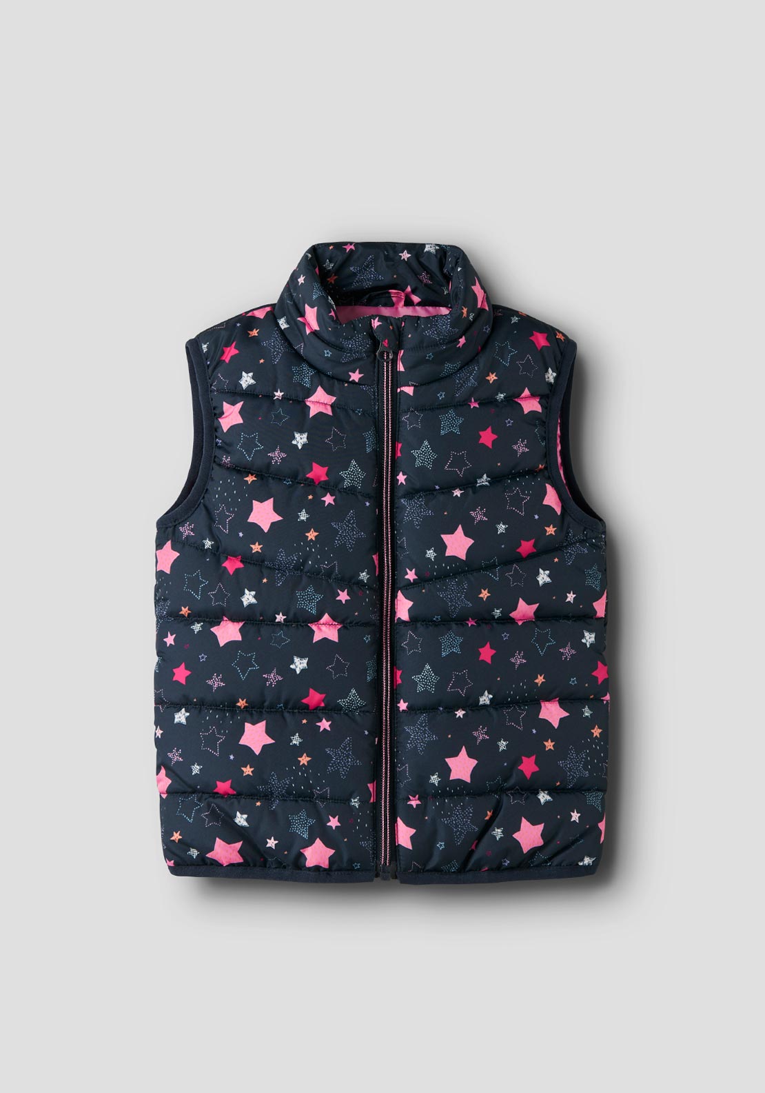 Name It Mini Girl My Lane Star Gilet, Navy