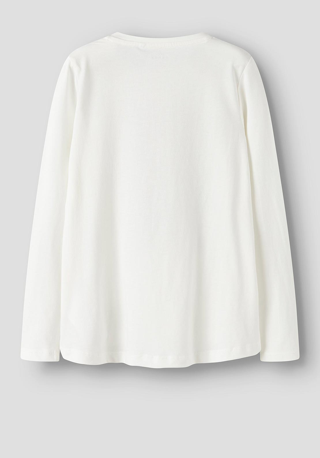 Name It Kid Girl Violet Long Sleeve Loose Top, White