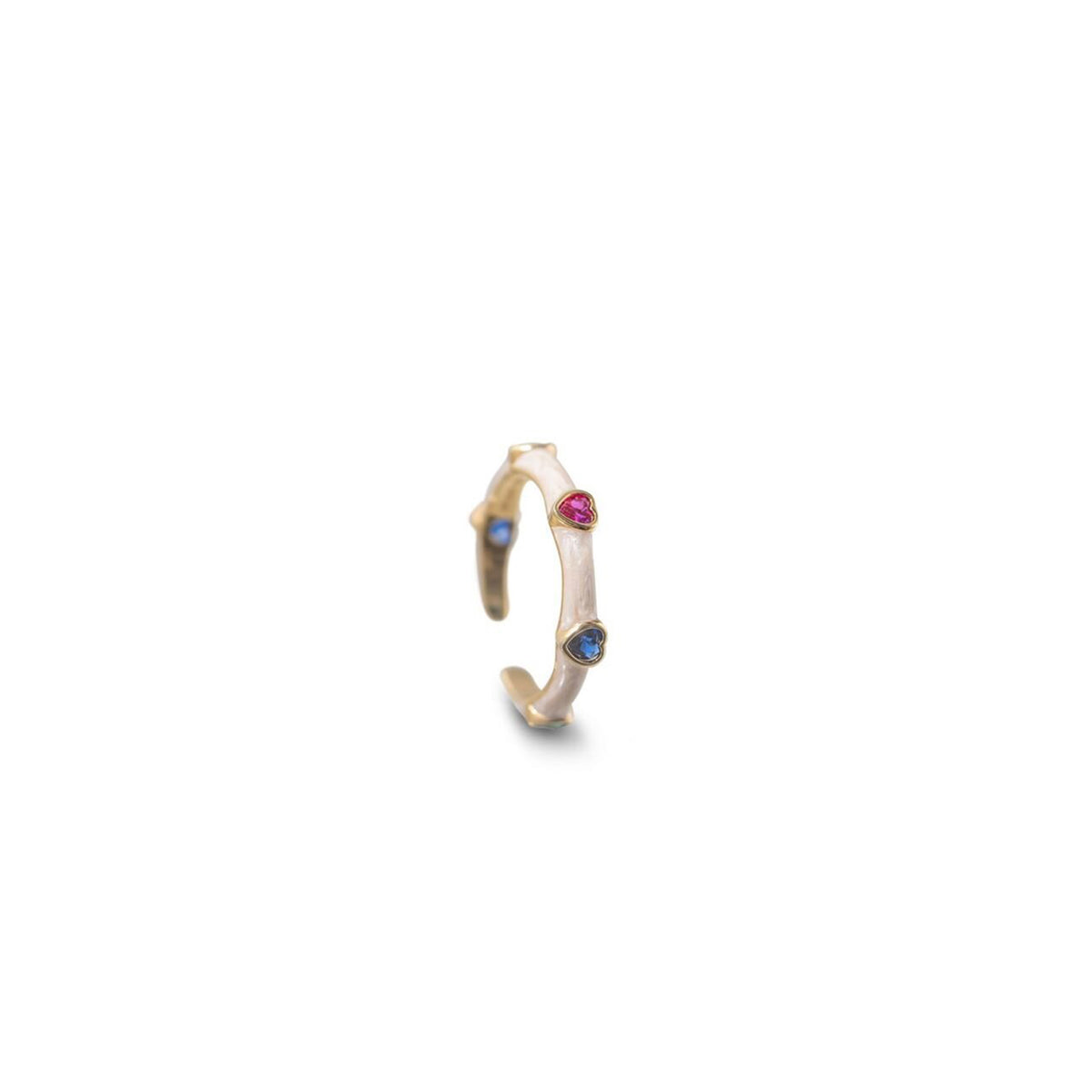 Newbridge Adjustable Heart Ring, Gold