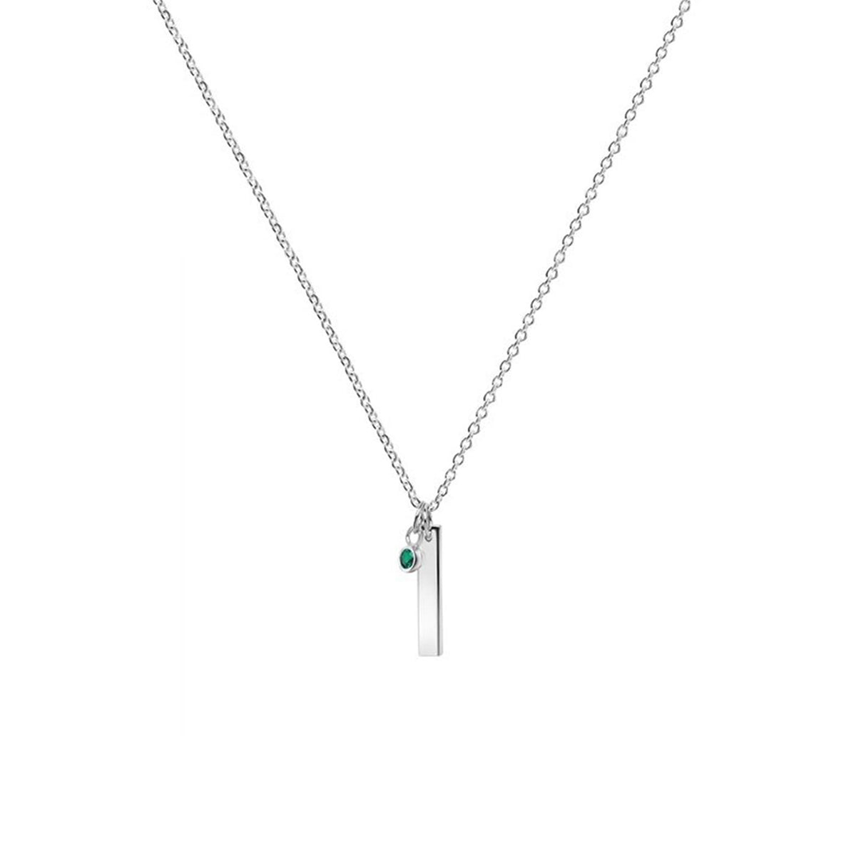 Newbridge Silverware May Birthstone Pendant Necklace, Silver