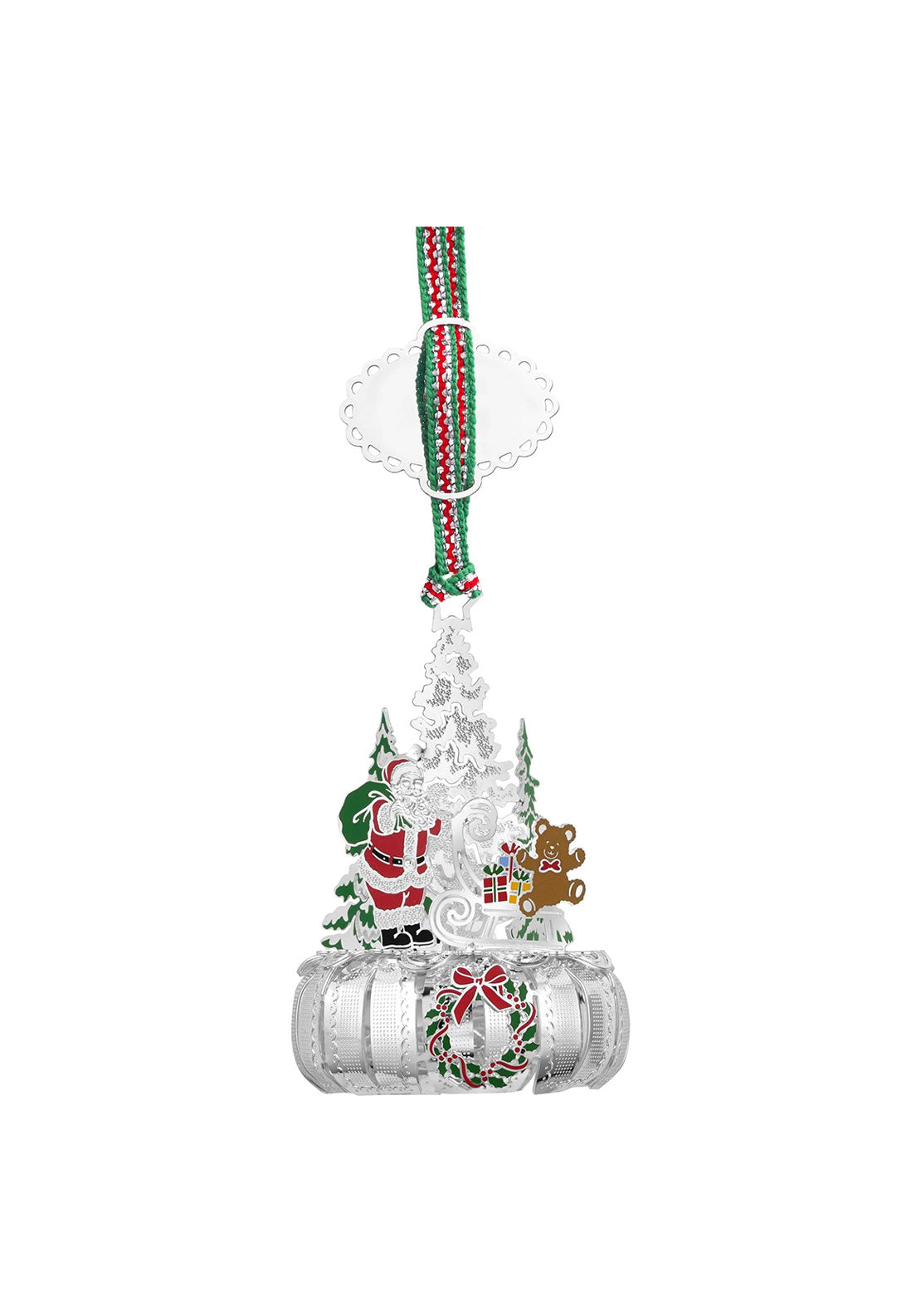 SANTA CAROUSEL CHRISTMAS TREE DECORATION