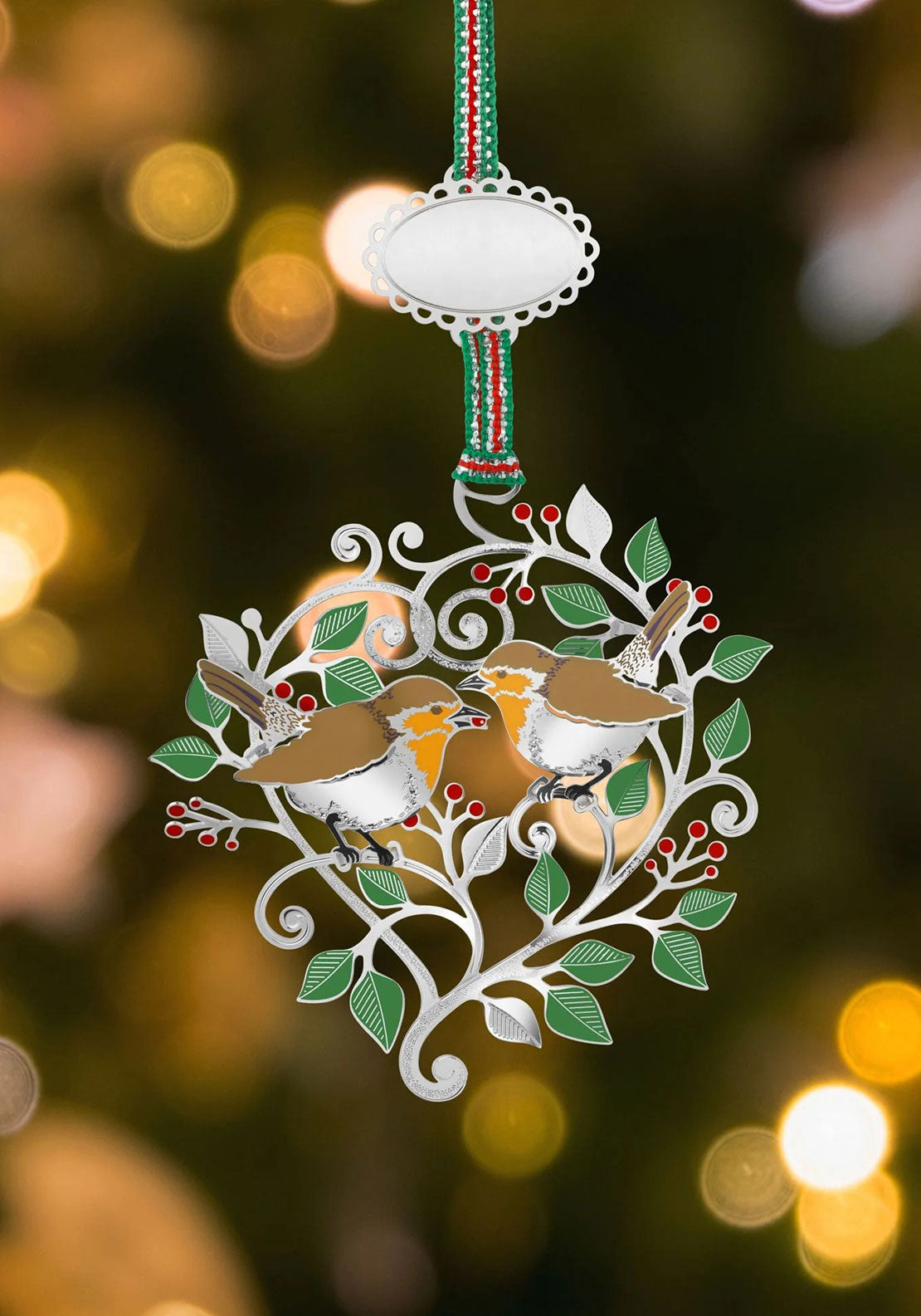 WINTER ROBINS CHRISTMAS TREE DECOR