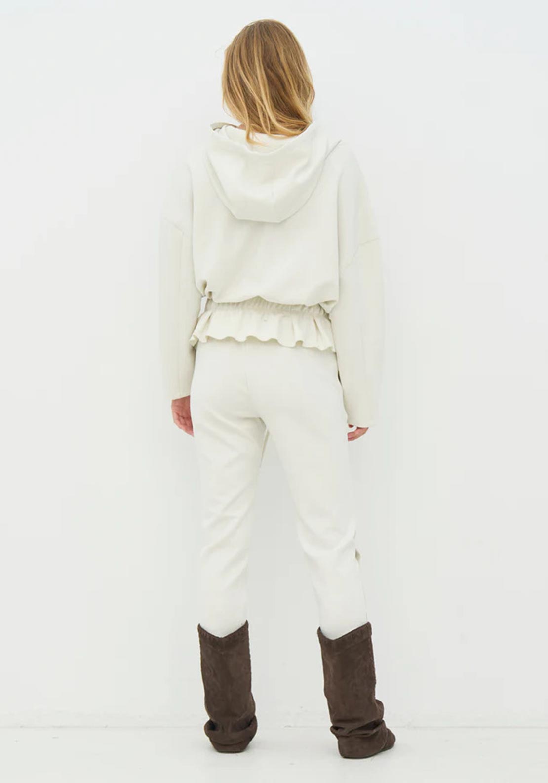 Nu Denmark Elasticated Waist Joggers, Off-White
