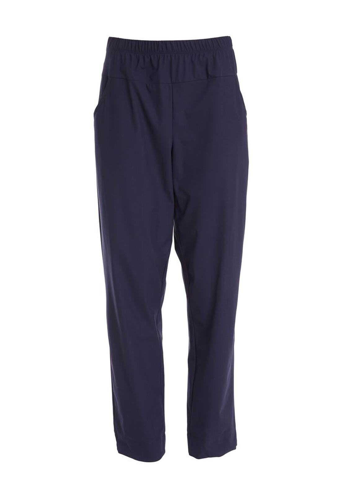 Ora Straight Leg Pull-Up Trousers, Navy