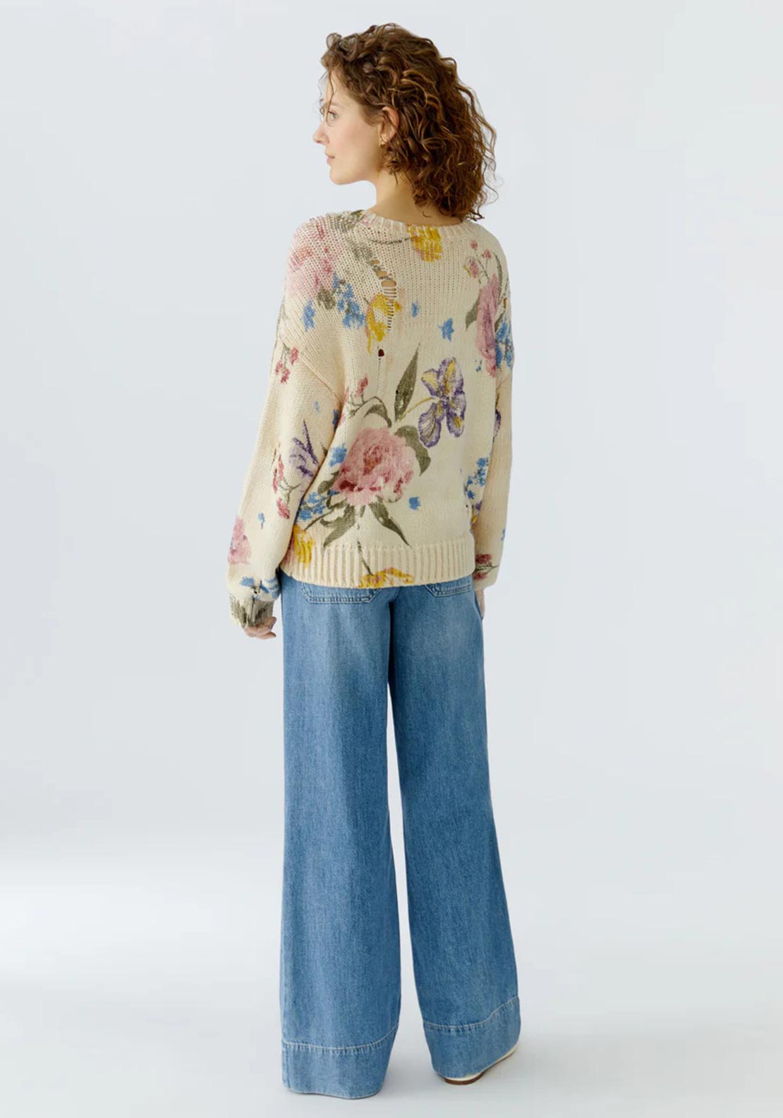 Oui Floral Jumper, Multi